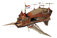 the Red Rose airship